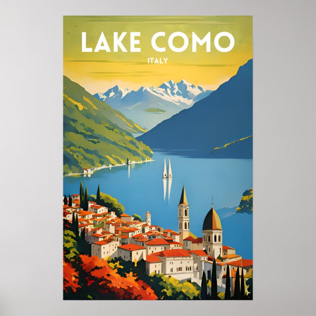 Póster Lago Como (Frente)
