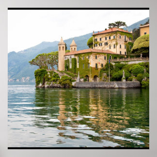 Póster Lago Como en Italia