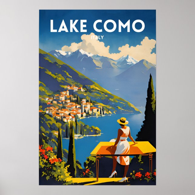 Póster Lago Como Italia (Frente)