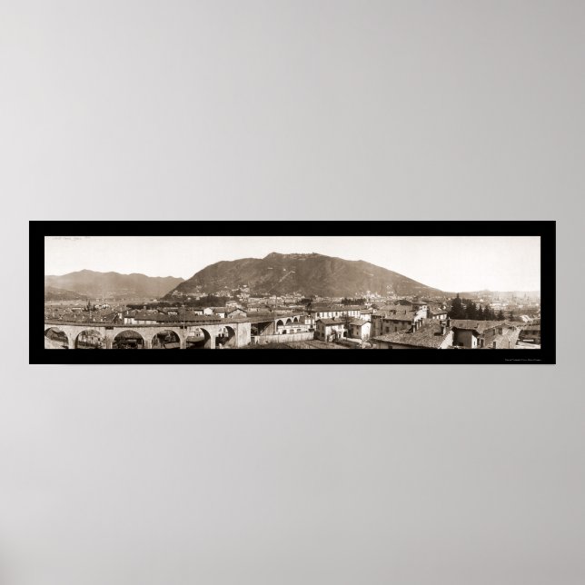 Póster Lago Como, Italia Foto 1910 (Frente)