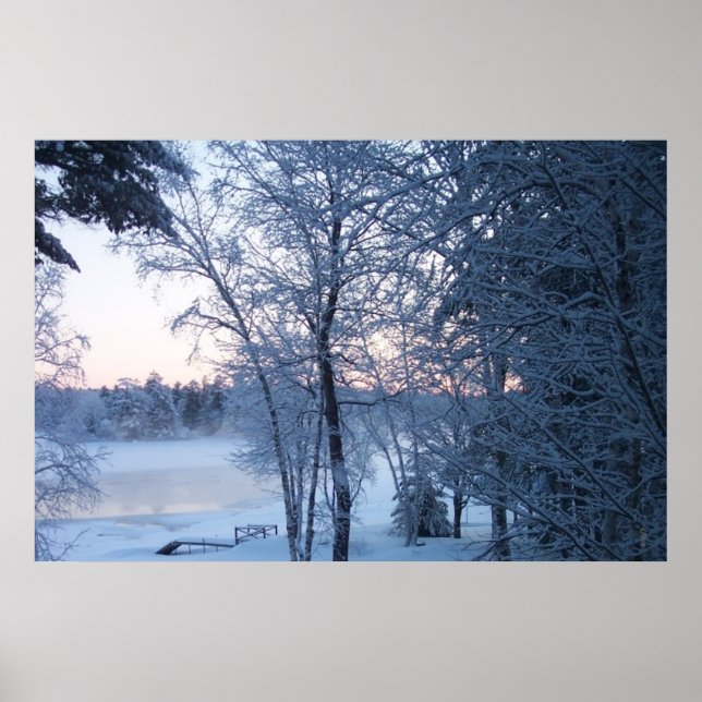 Póster Lago congelado en el tiempo (Frente)