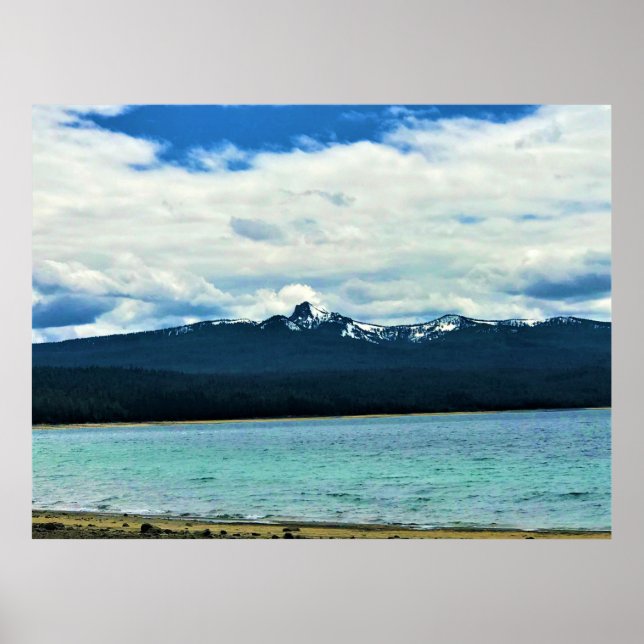 Póster Lago Crescent, Oregón (Frente)