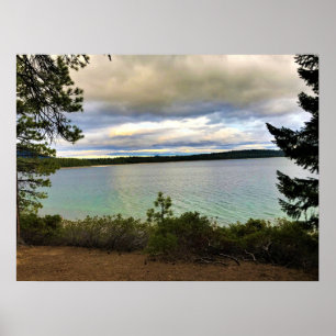 Póster Lago Crescent, Oregón