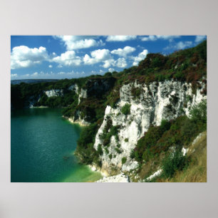 Póster Lago de arcilla en Cornwall