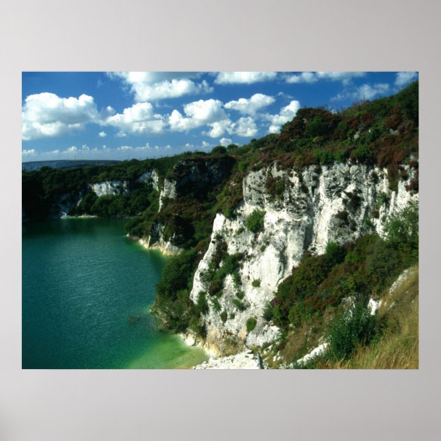 Póster Lago de arcilla en Cornwall (Frente)