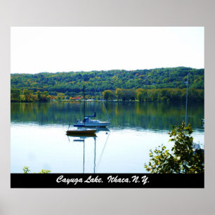Póster LAGO DE CAYUGA EN OTOÑO poster