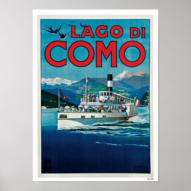 Póster Lago de Como (Frente)