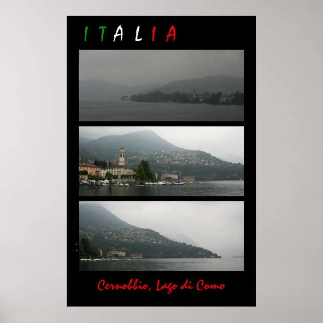 Póster Lago de Como (Frente)