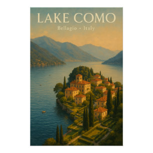 Póster Lago de Como — Italia, viaje