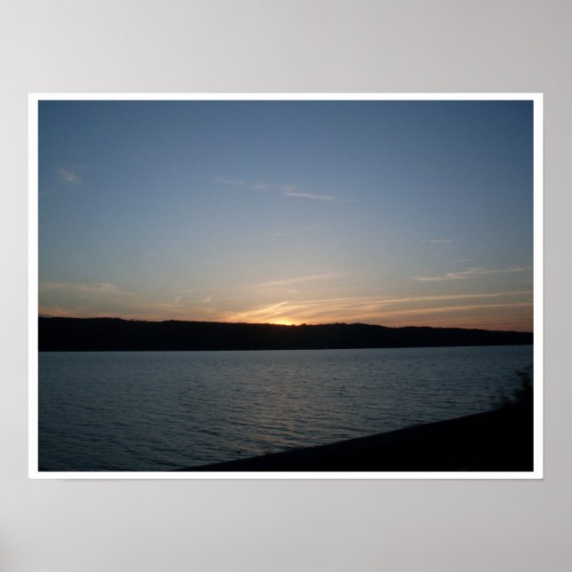 Póster LAGO DE DEDO, poster DE CAYUGA (Frente)