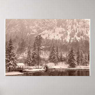Póster Lago de invierno