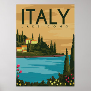 Póster Lago de Italia
