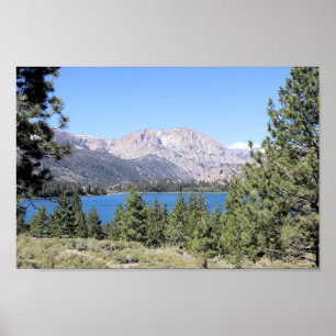Póster Lago de Junio y Sierra Nevada Oriental, CA