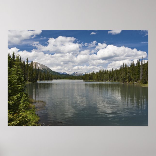 Póster Lago de lodo y montañas (Frente)