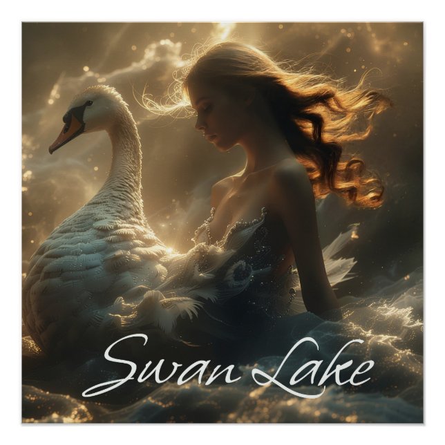 PÓSTER LAGO DE LOS CISNES - BALLET & DANZA - (Anverso)