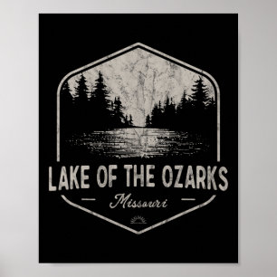 Póster Lago De Los Ozarks Misuri Al Aire Libre Vintage