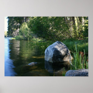 Póster Lago de montaña, Boulder