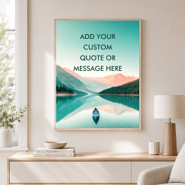 Póster Lago de Montaña -Crea tu Propia Motivación 
