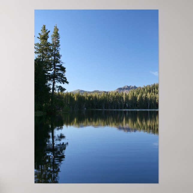 Póster Lago de montaña, Dusk (Frente)