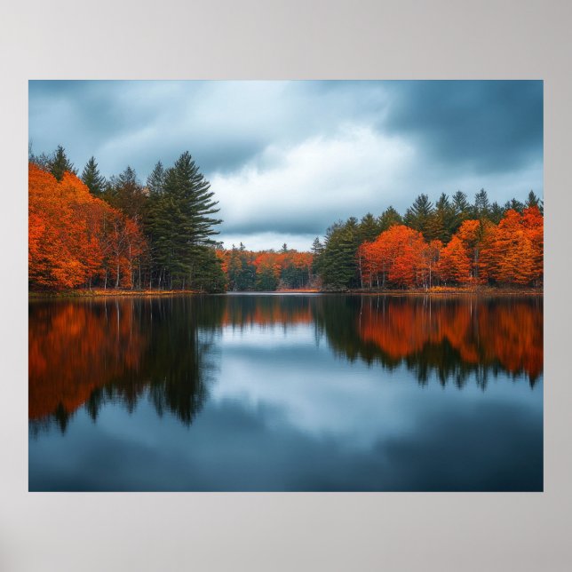 Póster Lago de Otoño (Frente)