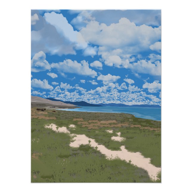 Póster Lago del desierto  (Anverso)