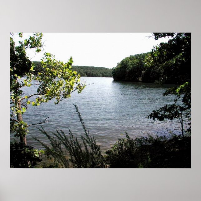 Póster Lago del Parque Estatal Ozarks (Frente)