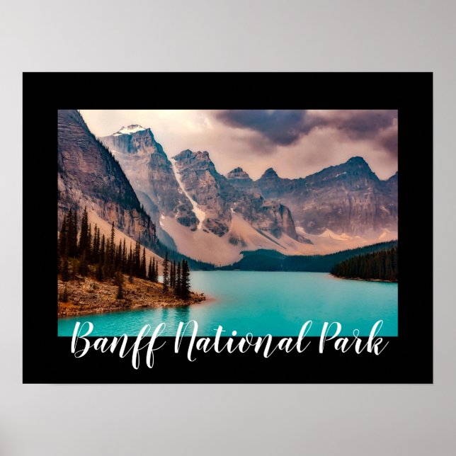 Póster Lago del Parque Nacional Banff (Frente)