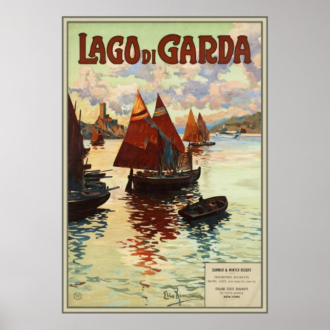 Póster Lago di Garda (Frente)