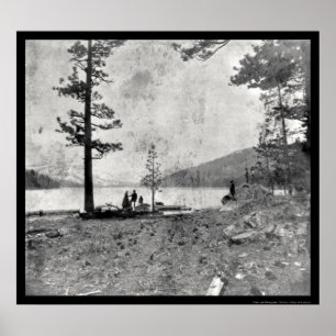 Póster Lago Donner, Daguerreotype 1852 de CA