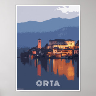 Póster Lago d'Orta Poster