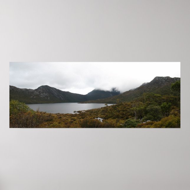 Póster Lago Dove, montaña Cradle, Tasmania (Frente)