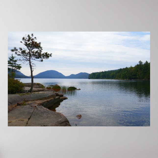 Póster Lago Eagle en el Parque Nacional Acadia (Frente)