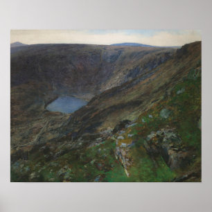 Póster Lago en las montañas gigantes, 1896 mountain