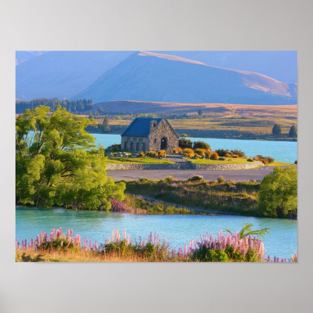 Póster Lago Escenario Tekapo (Frente)