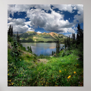 Póster Lago Esmeralda 4 - Weminuche Wilderness - Colorado