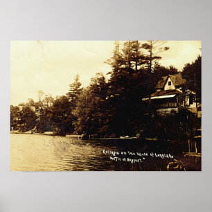 Póster Lago Fenton Bayport Michigan