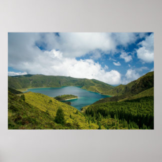 Póster Lago Fire, Poster Azores