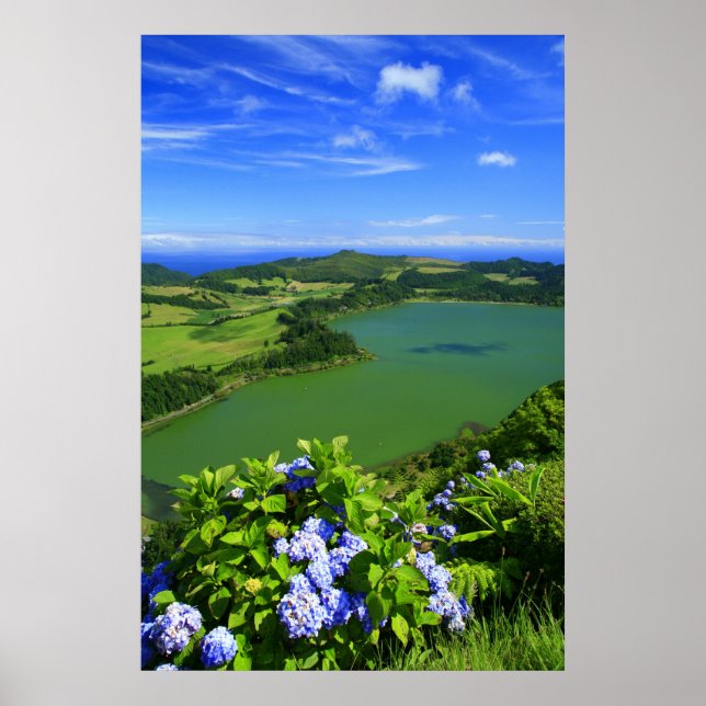 Póster Lago Furnas, Azores (Frente)