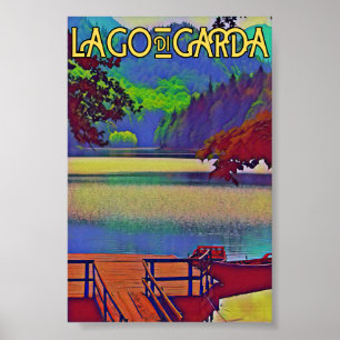 Póster Lago Garda - Lago di garda islas italianas