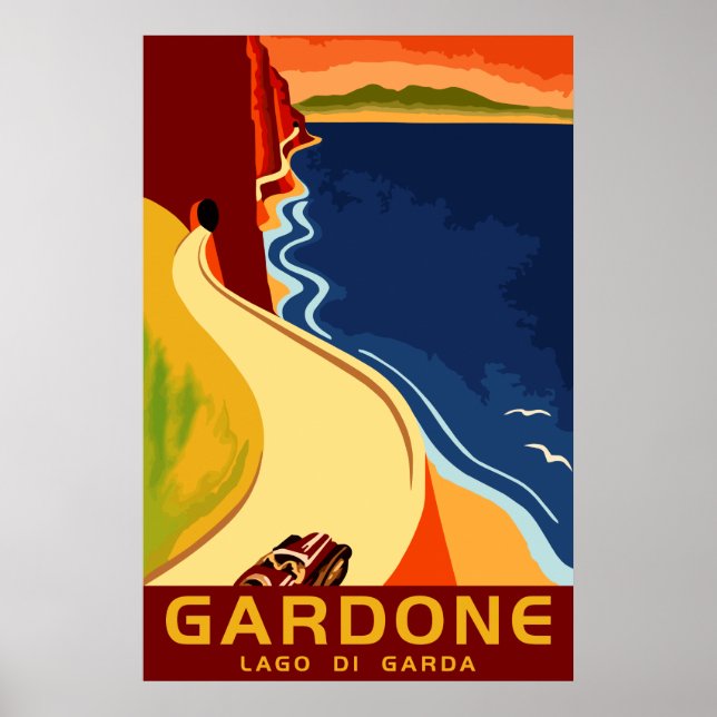 Póster Lago Gardone Garda (Frente)
