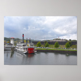 Póster Lago George, Nueva York, Steamship