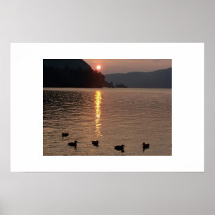 PÓSTER LAGO GEORGE NY DE LA ROCA DE ROGERS
