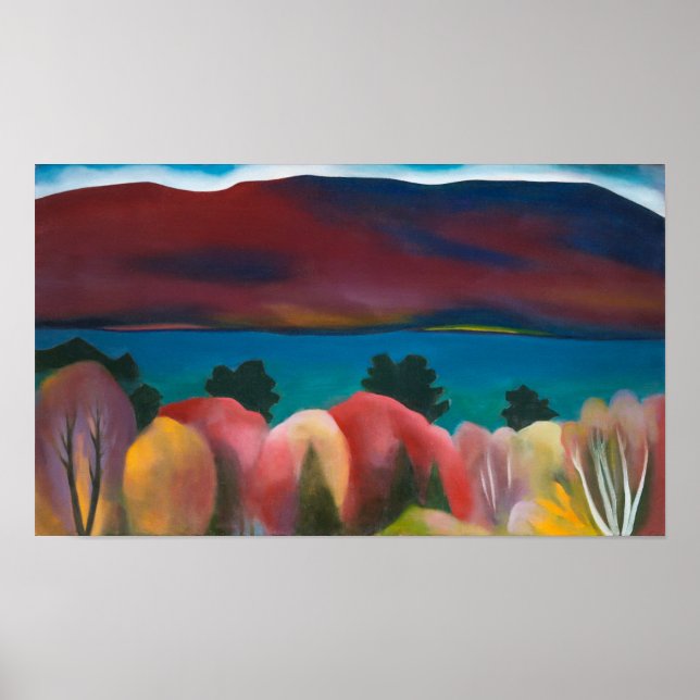 Póster Lago George, otoño | Georgia O'Keeffe | (Frente)
