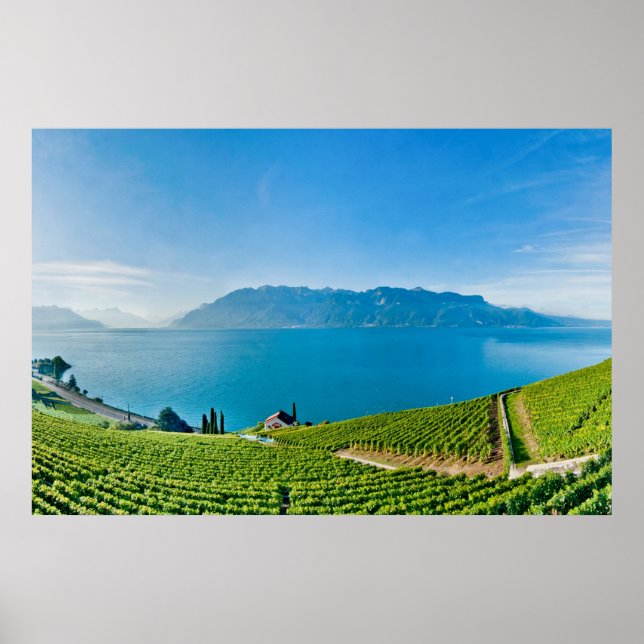 Póster Lago Ginebra (Lac Léman) 007 (Frente)