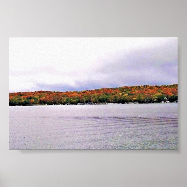 Póster Lago Ginebra, Wisconsin (Frente)