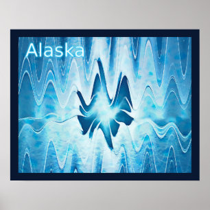 Póster Lago Glacial - Alaska
