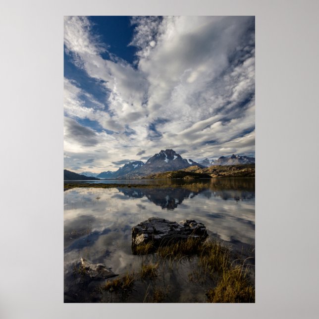 Póster Lago Gray. Cordillera del Paine 2 (Frente)