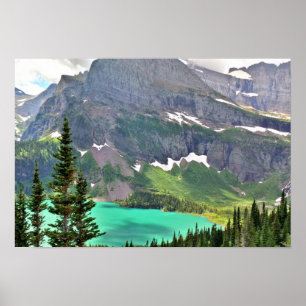 Póster Lago Grinnell