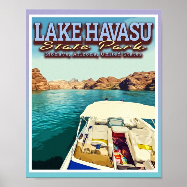PÓSTER LAGO HAVASU - MOHAN ARIZONA ESTADOS UNIDOS (Frente)
