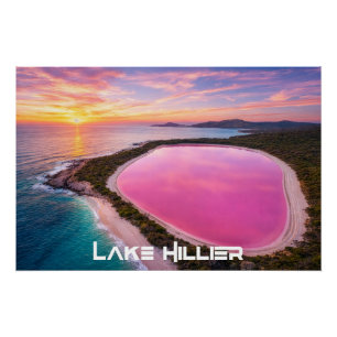 PÓSTER LAGO HILLIER - AUSTRALIA